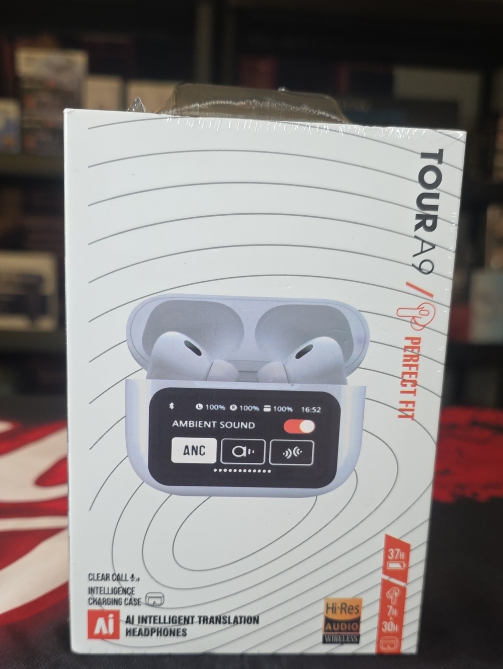 TOURA 9 Wireless ANC Headphones with Charging Case. AI INTELLIGENT TRANSLATION